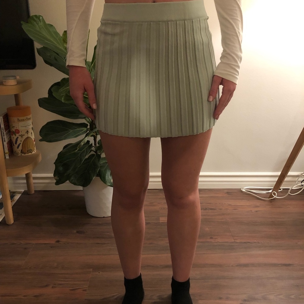 Princess Polly teal pencil skirt